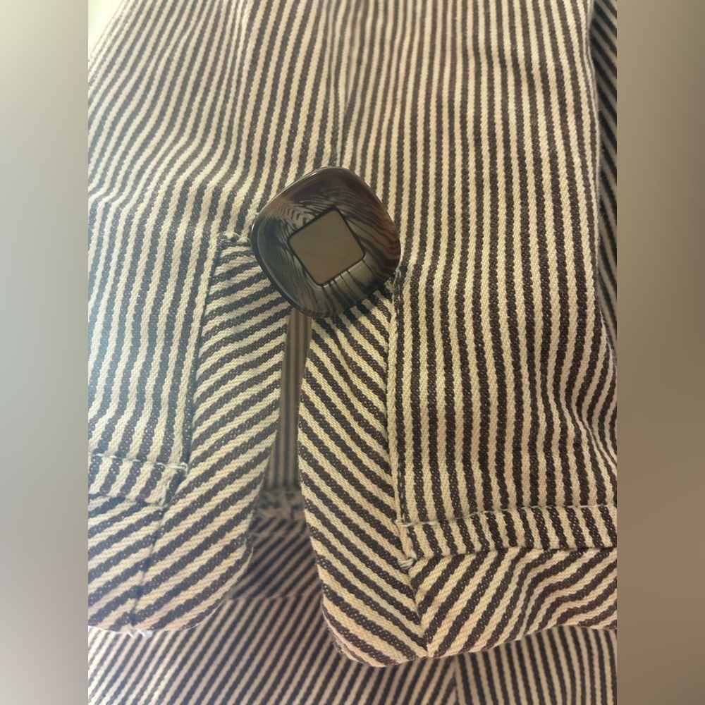 Live a Little Brown and Cream Striped Lightweight Jacket - Picture 7 of 10